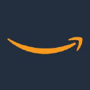 The logo of the site amazon.com