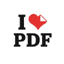 The logo of the site ilovepdf.com