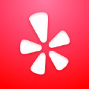 The logo of the site yelp.com